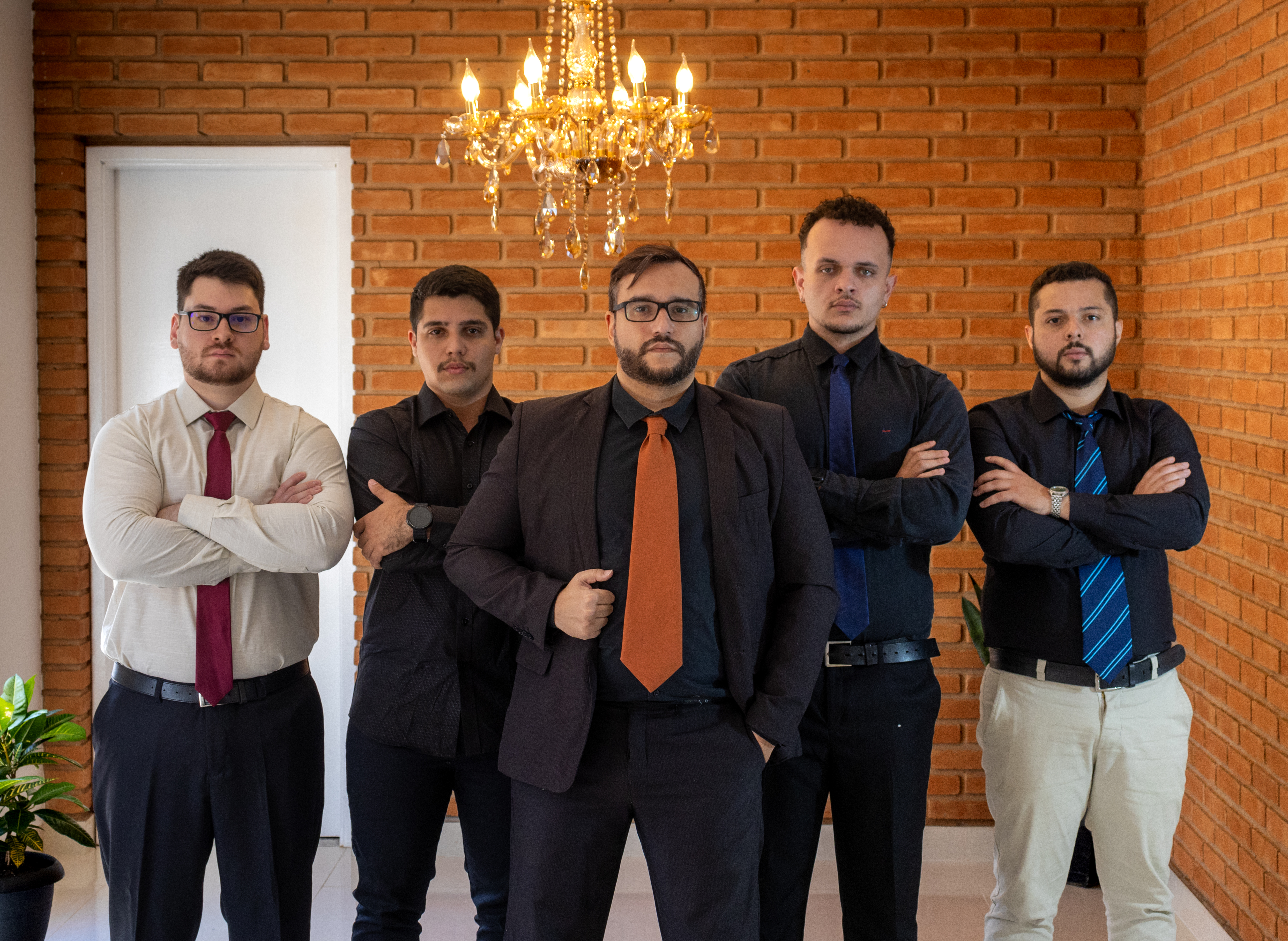 Foto da equipe presencial completa